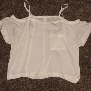 White off the shoulder blouse